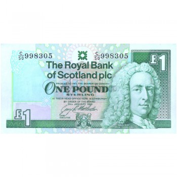 SCOTLAND 1 POUND 1996-2000 P-351 UNC