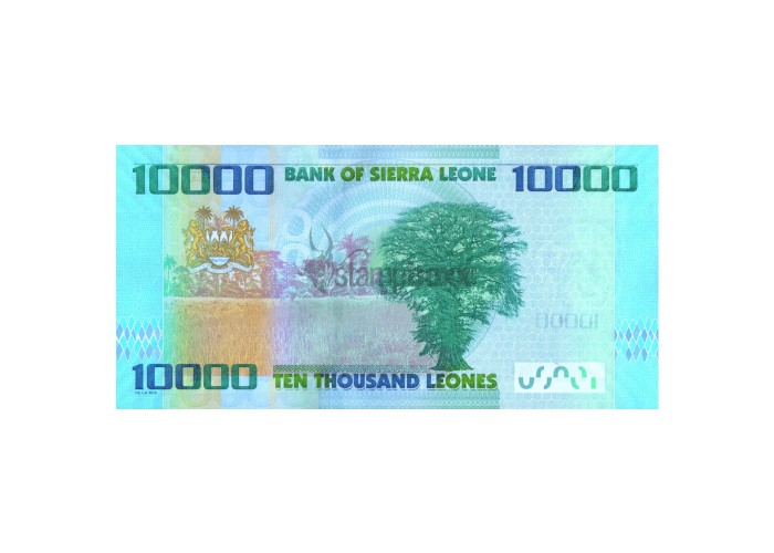 SIERRA LEONE 10000 LEONES 2015 P-33 UNC