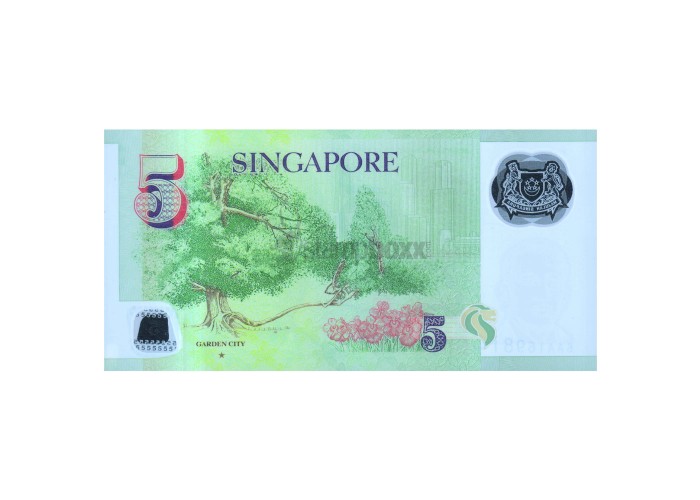 SINGAPORE 5 DOLLARS 2007-20 P-47g POLYMER