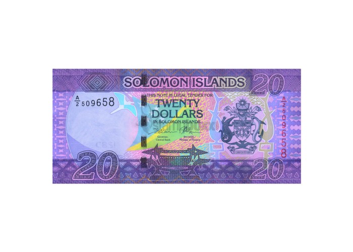 SOLOMON ISLANDS 20 DOLLARS 2017 P-34a UNC