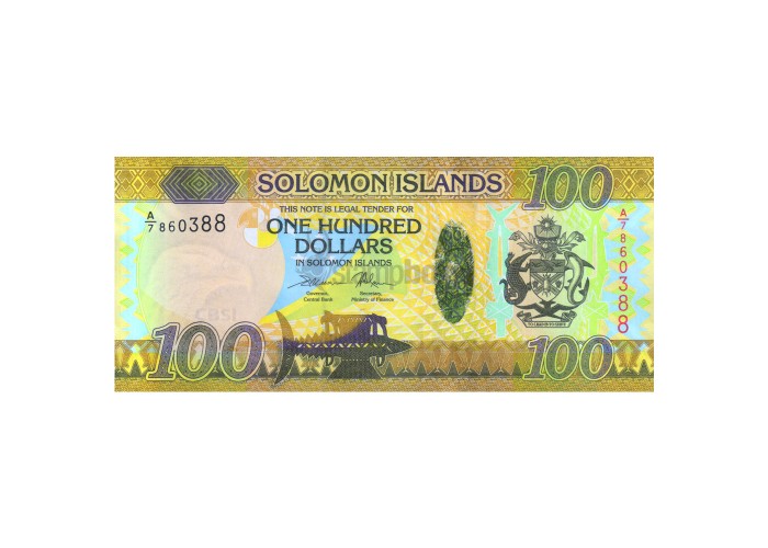 SOLOMON ISLANDS 100 DOLLARS 2015 P-36b UNC