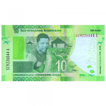 SOUTH AFRICA 10 RAND 2018 P-143 UNC