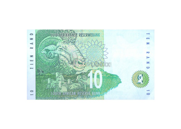 SOUTH AFRICA 10 RAND 1993-99 P-123 UNC