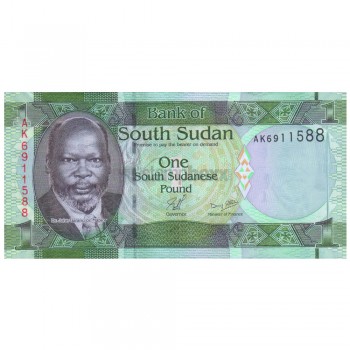 SOUTH SUDAN 1 POUND 2011 P-5 UNC