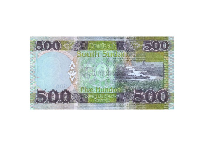 SOUTH SUDAN 500 POUNDS 2021 P-16 UNC