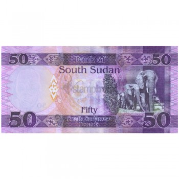 SOUTH SUDAN 50 POUNDS 2017 P-11 UNC