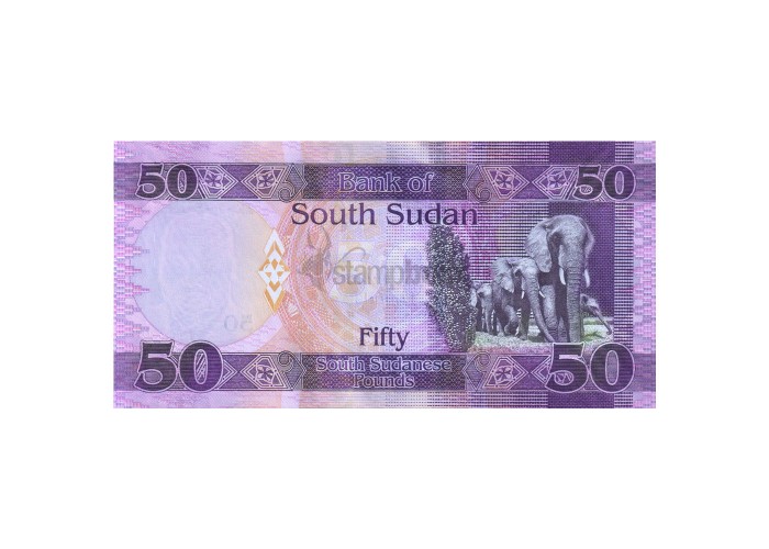 SOUTH SUDAN 50 POUNDS 2017 P-11 UNC