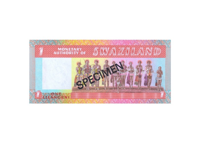 SWAZILAND 1 LILANGENI 1974 P-1 UNC SPECIMEN