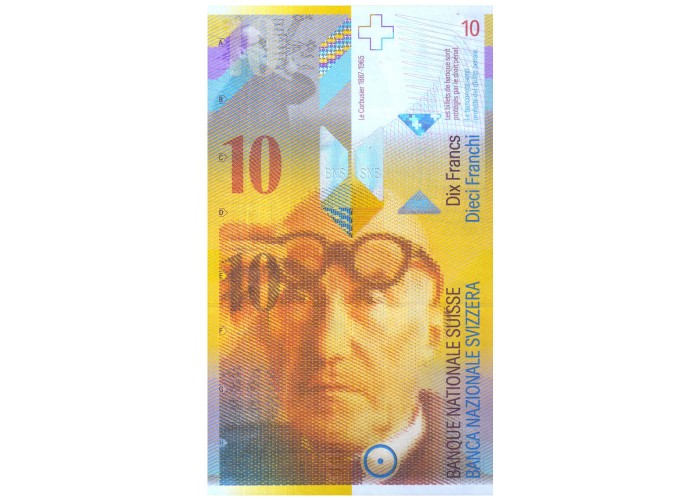 SWITZERLAND 10 FRANCS 2000-13 P-67 UNC