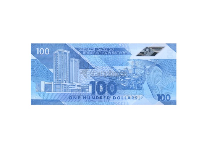 TRINIDAD & TOBAGO 100 DOLLAS 2019 P-NEW  UNC