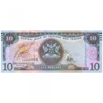 TRINIDAD & TOBAGO 10 DOLLARS 2006(2015) P-57b UNC