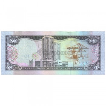 TRINIDAD & TOBAGO 10 DOLLARS 2006 P-48 UNC