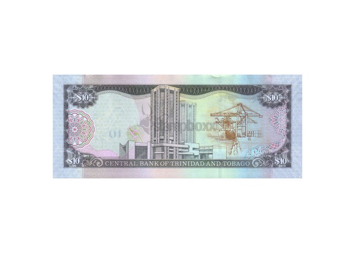 TRINIDAD & TOBAGO 10 DOLLARS 2006 P-48 UNC