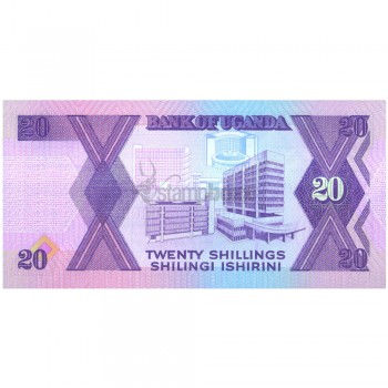 UGANDA 20 SHILLINGS 1988 P-29 UNC