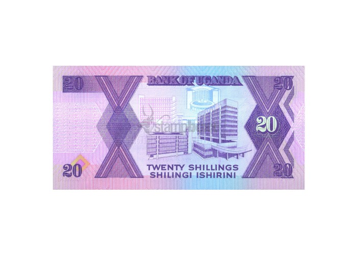 UGANDA 20 SHILLINGS 1988 P-29 UNC