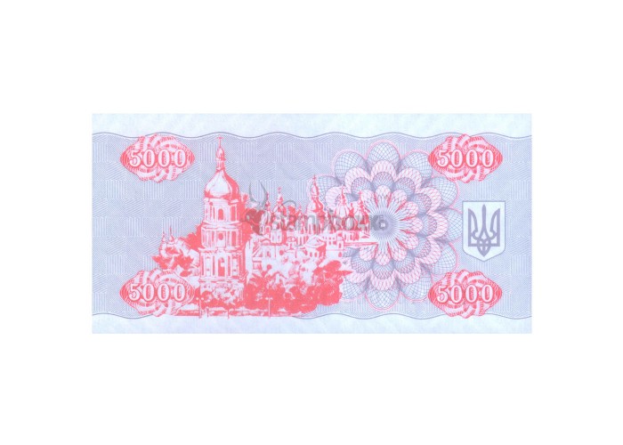 UKRAINE 5000 KARBOVANTSIV 1995 P-93b UNC