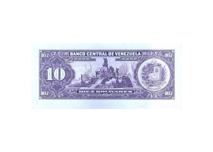 VENEZUELA 10 BOLIVARES 1988 P-62 UNC