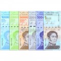 VENEZUELA SET OF 6 NOTES 2020 P-109 TO 114 UNC