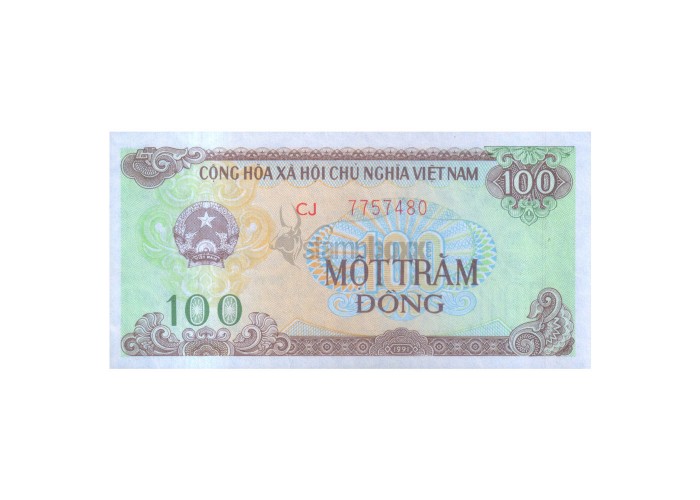 VIETNAM 100 DONG 1991 P-105 UNC