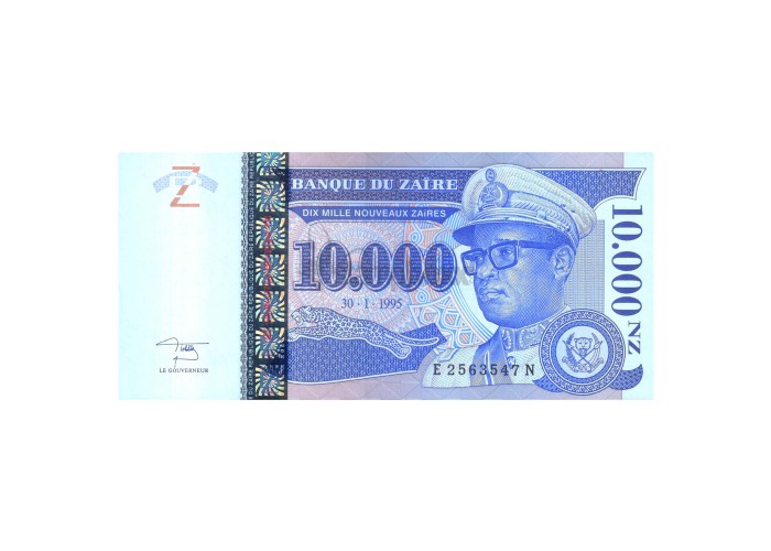 ZAIRE 10000 ZAIRE 1995 P-70 UNC