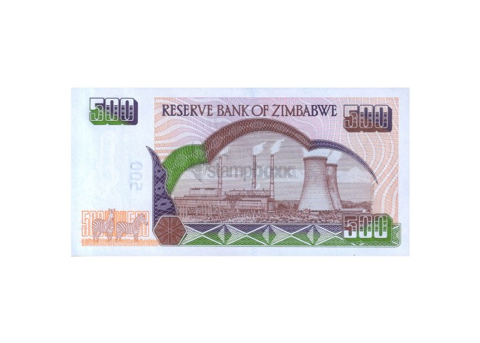 ZIMBABWE 500 DOLLARS 2004 P-11b UNC