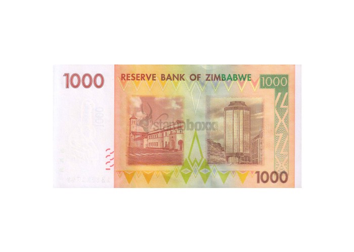ZIMBABWE 1000 DOLLARS 2007 P-71 UNC