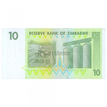 ZIMBABWE 10 DOLLARS 2007 P-67 UNC