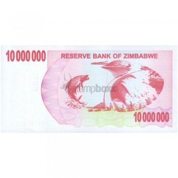 ZIMBABWE 10 000 000 DOLLARS 2008 P-55a UNC