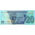 ZIMBABWE 20 DOLLARS 2020 P-104 UNC