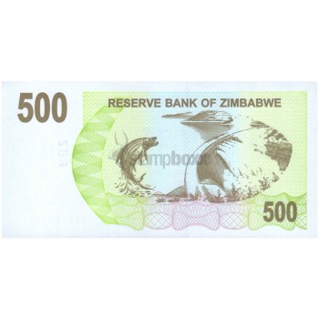 ZIMBABWE 500 DOLLARS 2007 P-43 UNC