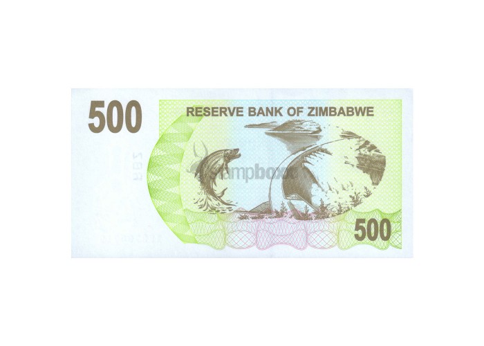 ZIMBABWE 500 DOLLARS 2007 P-43 UNC