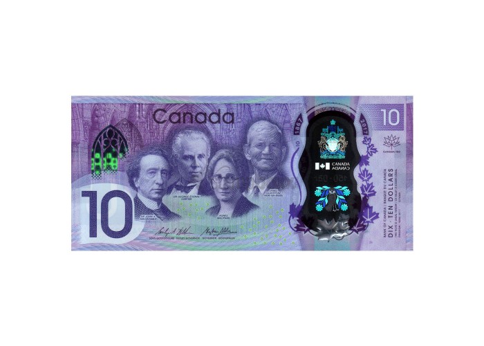 CANADA 10 DOLLARS 2017 P-112 UNC POLYMER