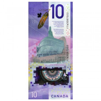 CANADA 10 DOLLARS 2018 P-NEW UNC POLYMER