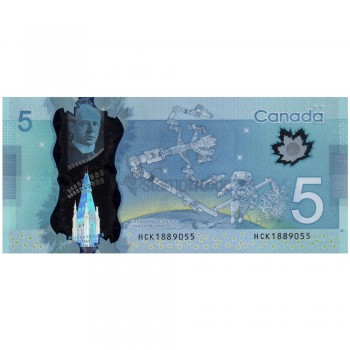 CANADA 5 DOLLARS 2016 P-106 UNC POLYMER