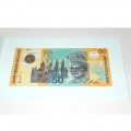 MALAYSIA 50 RINGGIT 1998 P-45 UNC POLYMER WITH FOLDER