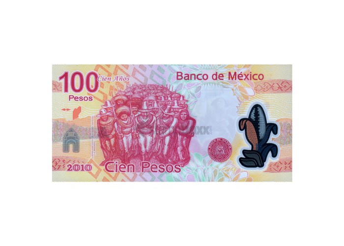 MEXICO, 100 PESOS, 2007, P-128, UNC POLYMER 