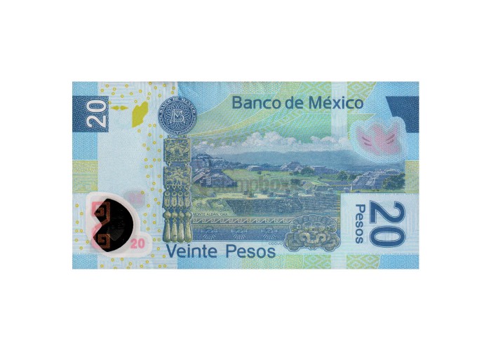 MEXICO 20 PESOS 2016 P-122 UNC POLYMER Y-SERIES