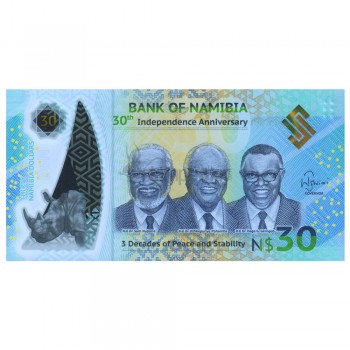 NAMIBIA 30 DOLLARS 2020 P-NEW UNC POLYMER