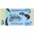 SOLOMON ISLANDS 5 DOLLARS 2019 P-NEW UNC POLYMER